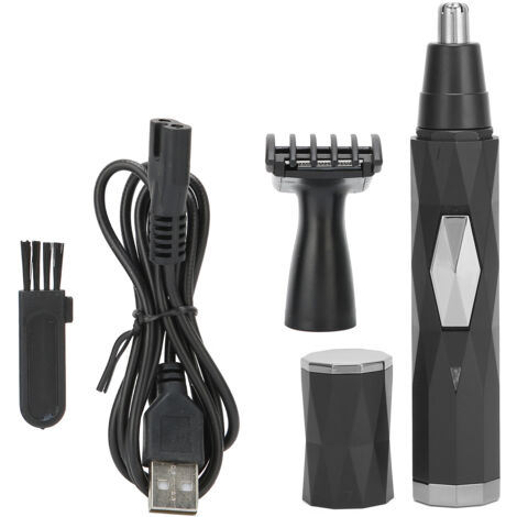 Tondeuse à Poils de Nez Électrique Professionnelle pour Hommes - Rechargeable USB - Kit Complet