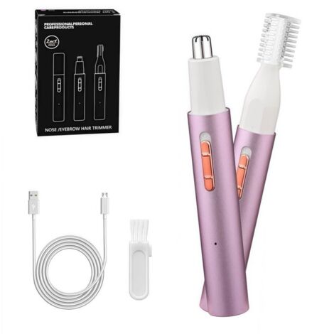 Tondeuse à poils de nez et d'oreilles – Épilateur facial 2 en 1