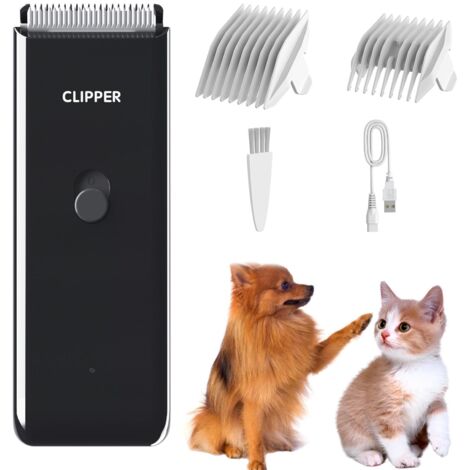Tondeuse à poils pour animaux, tondeuse à poils pour chats et chiens, tondeuse électrique étanche et silencieuse, tête de tondeuse de rechange