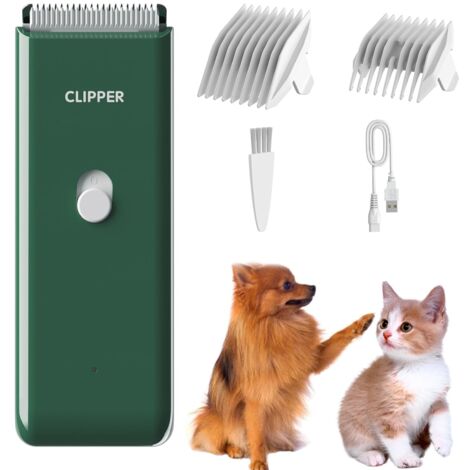 Tondeuse à poils pour animaux, tondeuse à poils pour chats et chiens, tondeuse électrique étanche et silencieuse, tête de tondeuse de rechange