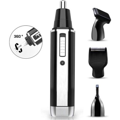 Tondeuse à sourcils et poils de nez pour hommes et femmes, 4 en 1, rechargeable par USB, facile à utiliser