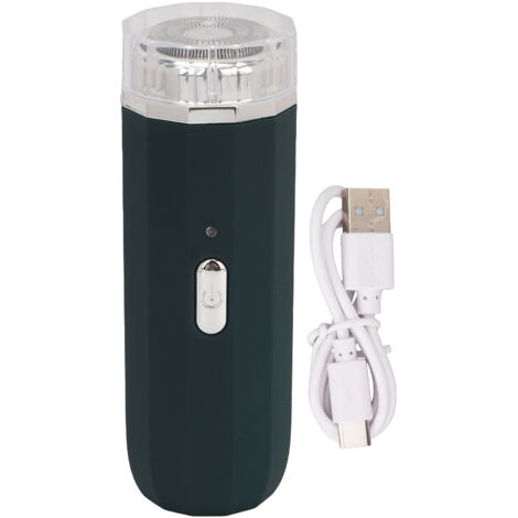 Tondeuse Barbe Électrique Homme, Rechargeable Sans Fil, Imperméable, Portable, Machine à Barbe Vert Foncé