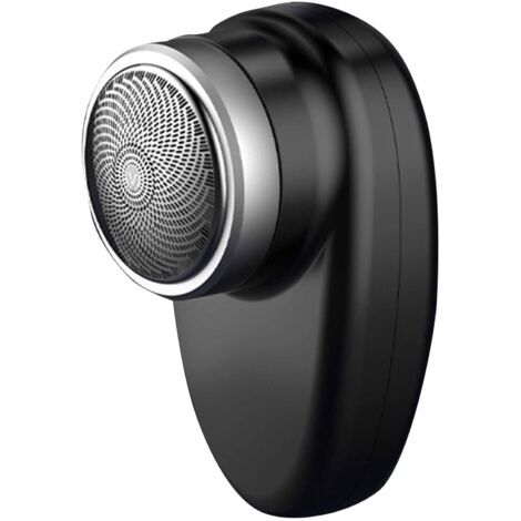Tondeuse Barbe Électrique Portable Rechargeable Noir - Double Tête Lavable et Compacte