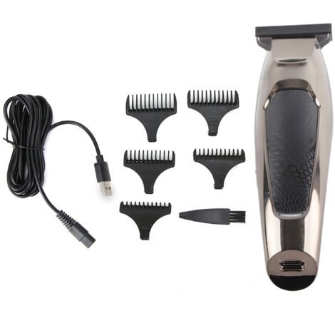 Tondeuse Barbe Électrique Portable USB - Outil de Taille Cheveux et Rasage