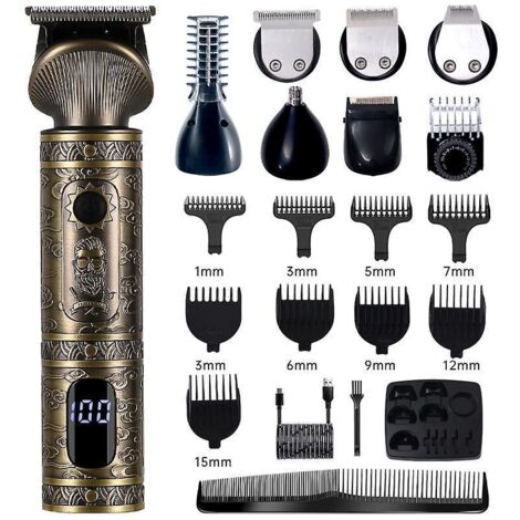 tondeuse Barbe Homme Tondeuse Cheveux Professionnelle Avec Lame En T De Coupe De Cheveux Chauve 0 Mm Rasoir Lectrique Tondeuse Corps Tondeuse De P