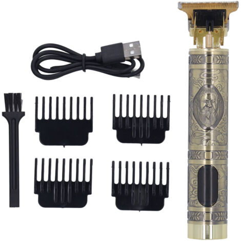 Tondeuse Barbe Précision Professionnelle Rechargeable avec Écran LCD et Lame T pour Homme - Style Biden