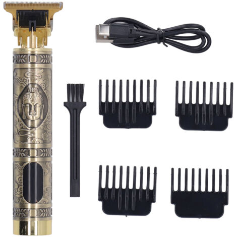 Tondeuse Barbe Professionnelle Rechargeable à Lame T avec Écran LCD pour Homme - Précision Coiffure