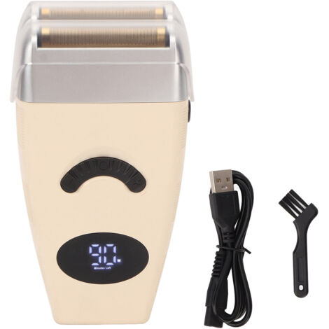 Tondeuse Barbe USB Rechargeable, Imperméable, Flexible et Détachable pour Hommes - Usage Sec/Mou
