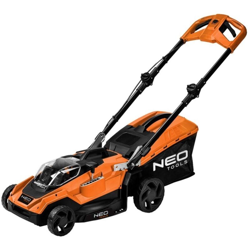 Tresice France - neo tools tondeuse de jardin sans balais 36 v 400 mm largeur de coupe sans fil 6 niveaux de hauteur de coupe dans la plage : 23-