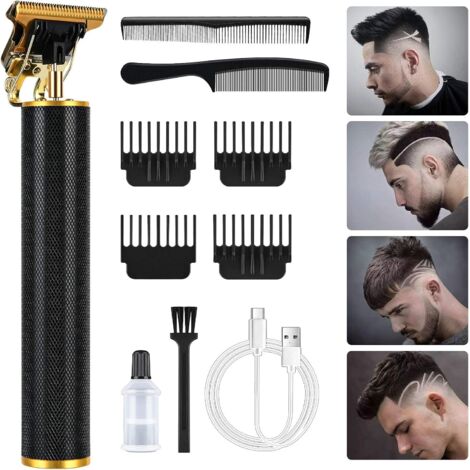 Tondeuse Cheveux Hommes, Tondeuse Barbe Homme, Rasoir Electrique avec 6 peignes pour cadeau de fête des pères