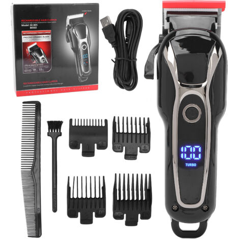 Tondeuse Cheveux Professionnelle Homme - Kit de Coupe avec 4 Sabots Guide et Lame Précise