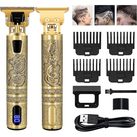 tondeuse  Cheveux Professionnelle, Rasoir Electriques Avec Cran Lcd, Tondeuse Cheveux Hommes Sans Fil, Tondeuse De Prcision Kit Pour Coupe Et Barb