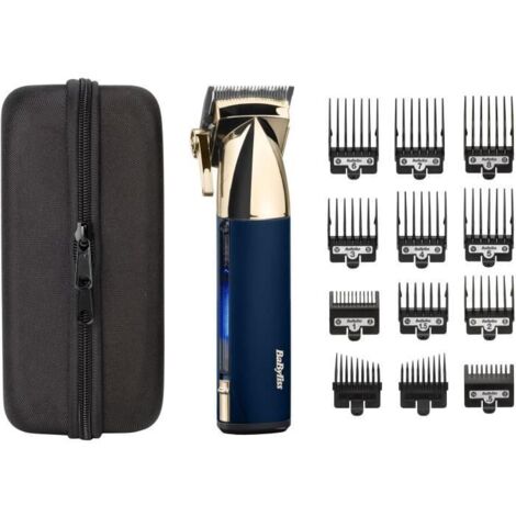Tondeuse cheveux sans fil - BABYLISS - E992E Super-X Metal - Autonomie 3 h - Edition Gold & Navy