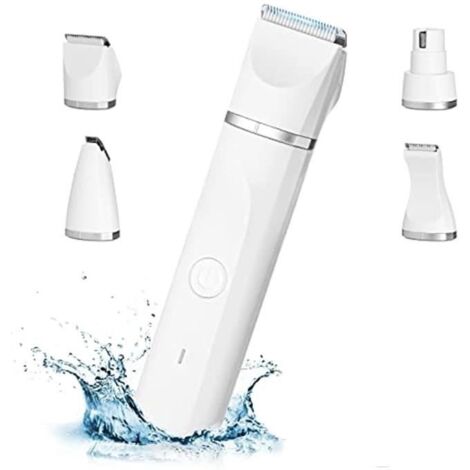 Tondeuse Chien Professionnelle 4 en 1, Silencieuse Tondeuses pour Chiens Étanchéité IPX7, pour Chat et Autres Animaux de compagnie
