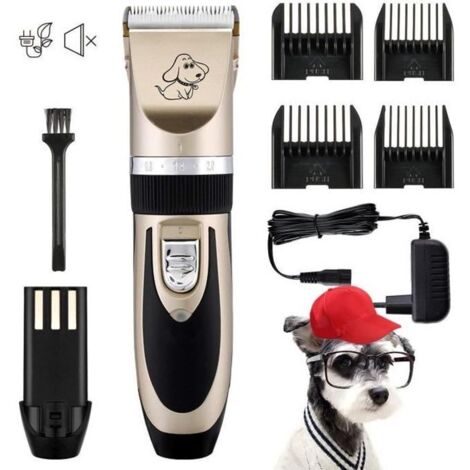 Tondeuse Chien Professionnelle Charge Rapide Tondeuse Chat Persan Silencieuse Tondeuse Animaux Rechargeable sans fil pour Poil Long