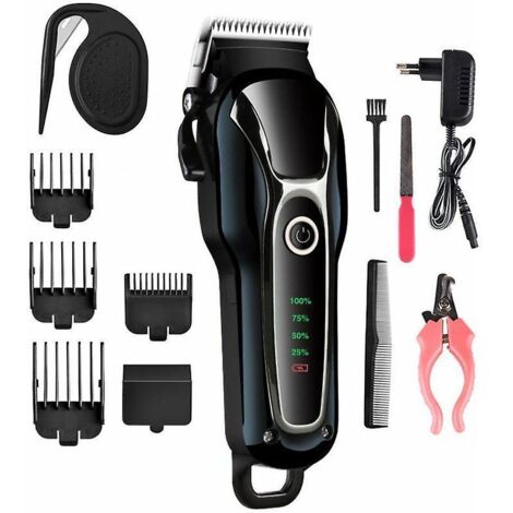 tondeuse Chien Professionnelle, Tondeuse Chien Poil Long Epais Electrique Sans Fil Kit, Tondeuse Animaux Chien Chat Professionnelle, Pet Grooming