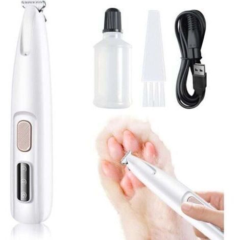 Tondeuse Chien, Tondeuse pour Chien Rasoir pour Chiens Chat Faible Bruit, Tondeuse étanche et Rechargeable pour Pattes D'animaux Avec Lumière LED pour Chat et Autres Animaux