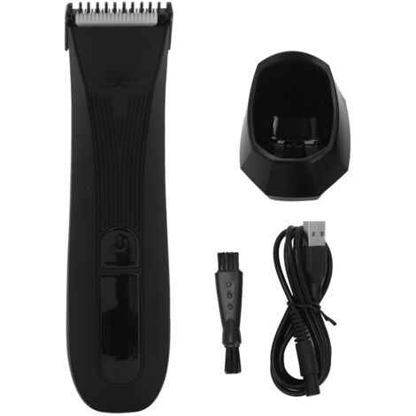 Tondeuse Corps Homme Noir Imperméable Rechargeable Électrique pour Poils