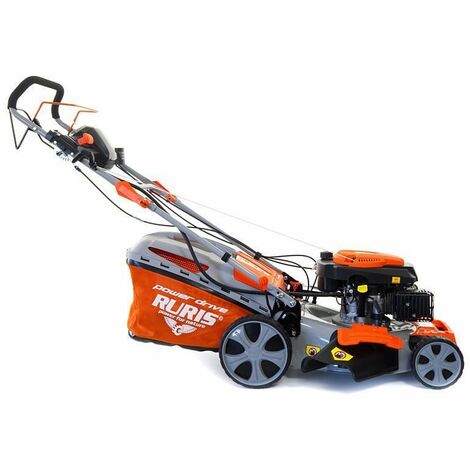 Tondeuse démarrage électrique 5,7 cv 196 cc coupe 51 cm RURIS RX441S - Orange