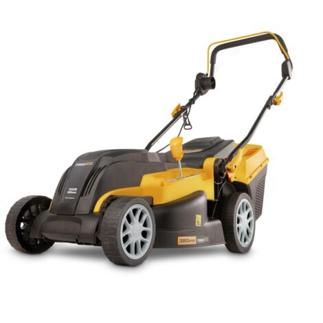 Tondeuse électrique 1600 W pour pelouses jusqu'à 500 m² – Largeur de coupe 380 mm – Ramassage 40 L – Fonction mulching – Powerplus - POWXG6251