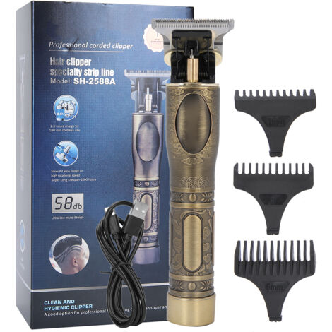 Tondeuse Électrique Bronze Professionnelle pour Cheveux SH‑2588A - Coupe Précise