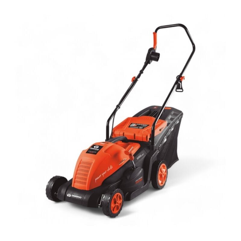 Tondeuse électrique filaire Daewoo 1500W pour jardin jusqu'à 500m², Lame 36cm, Sac de 50L - DLM1700E