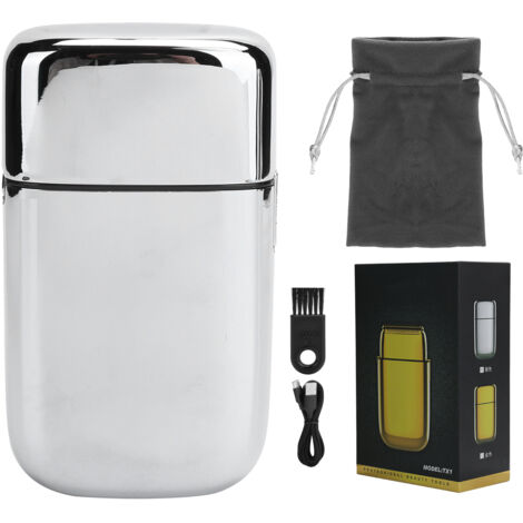 Tondeuse Électrique Homme 6500RPM Imperméable - Coupe Barbe et Cheveux, Fournitures Quotidiennes Métalliques Argentées