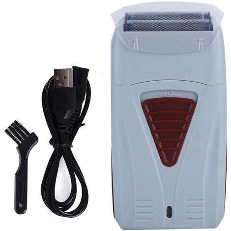 Tondeuse Électrique Homme Rechargeable avec Deux Têtes - Rasoir à Mouvement Alternatif