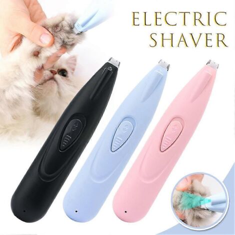 Tondeuse électrique LED pour animaux de compagnie (orteils, pattes, oreilles, visage) pour chiens et chats-AquaForge