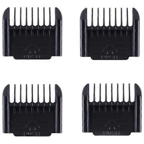 Tondeuse électrique, lot de 4 sabots de coupe (3 mm, 6 mm, 9 mm, 12 mm)