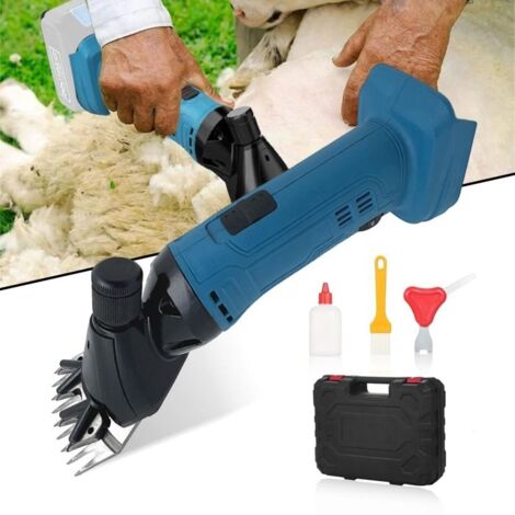 Tondeuse Electrique Mouton Uverbon - 9 Dents, 6 Vitesses Réglables, Adaptée à La Batterie Makita 18V