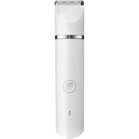 Tondeuse électrique multifonction 4 en 1 pour chien, pour le toilettage, rasoir sans fil, avec 4 têtes amovibles et 4 peignes de guidage pour chiens de petite et moyenne taille,White