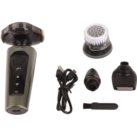 Tondeuse Électrique Multifonction - Rasoir, Tondeuse à Barbe et Brosse Nettoyante Visage pour Salon à Domicile