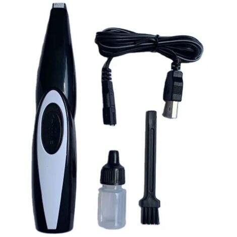 Tondeuse électrique pour animaux de compagnie Tondeuse sans fil rechargeable par USB pour chiens et chats Soins des pattes, des oreilles et des yeux Soins des poils du visage