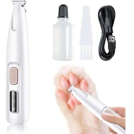 Tondeuse électrique pour chiens, tondeuse pour chiens, rasoir pour chats et chiens, silencieuse, étanche, tondeuse à griffes rechargeable avec lumière LED, convient aux chats et autres animaux.