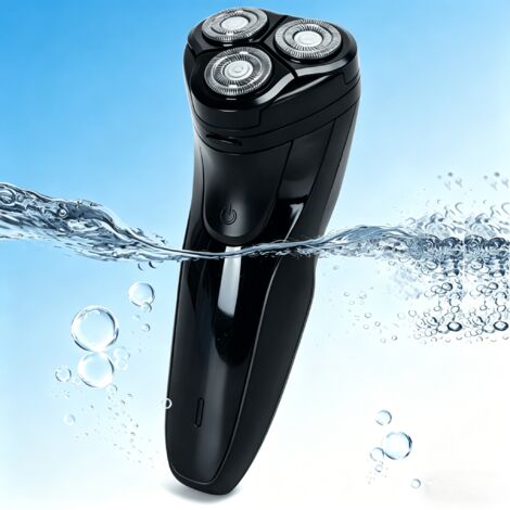 Tondeuse électrique pour homme à trois têtes flottantes 3D, puissance 5W, rechargeable USB batterie 500 mAh, équipée d'accessoires de rasage, rasage précis et confortable pour usage domestique
