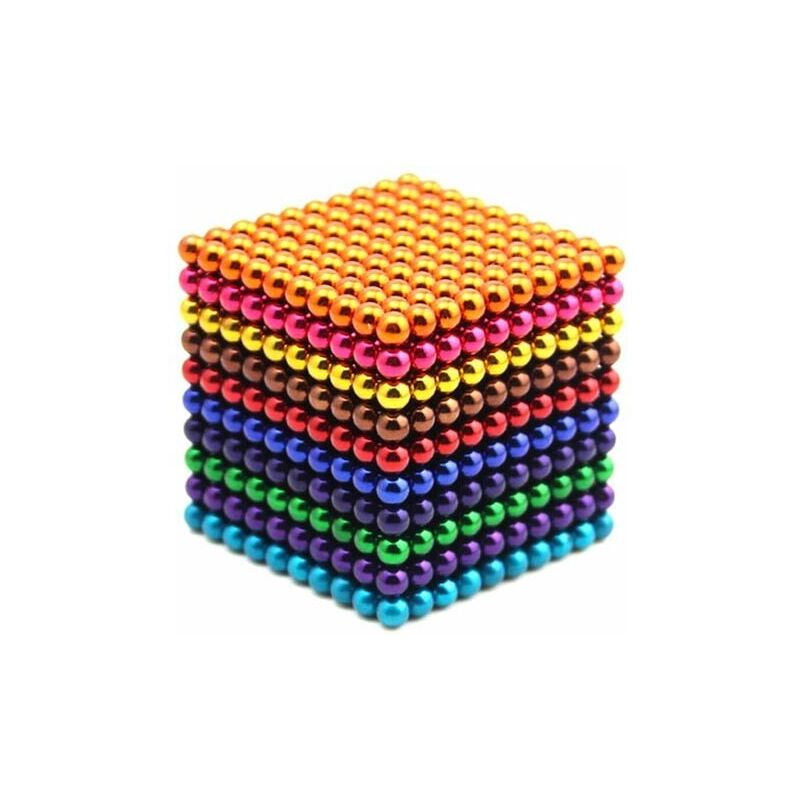 KZQ - 1000 pièces 5mm jeu de billes magnétiques aimant magique Cube jouet