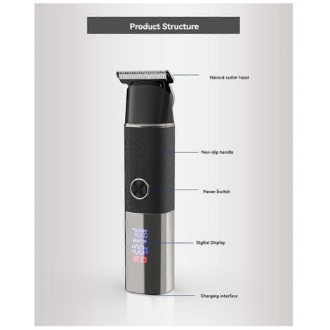 Tondeuse électrique pour poils pubiens masculins - Appareil de toilettage corporel polyvalent