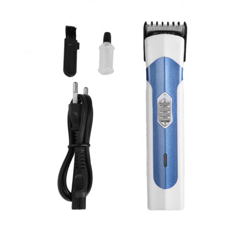 Tondeuse Électrique Professionnelle pour Cheveux - Coupe Maison & Salon - Enfants & Adultes - Prise UE 110-240V Bleu