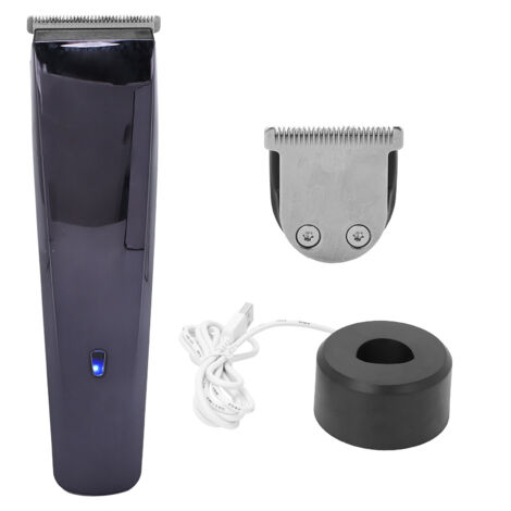 Tondeuse Électrique Professionnelle Rechargeable pour Coupe et Style de Cheveux - Bleu