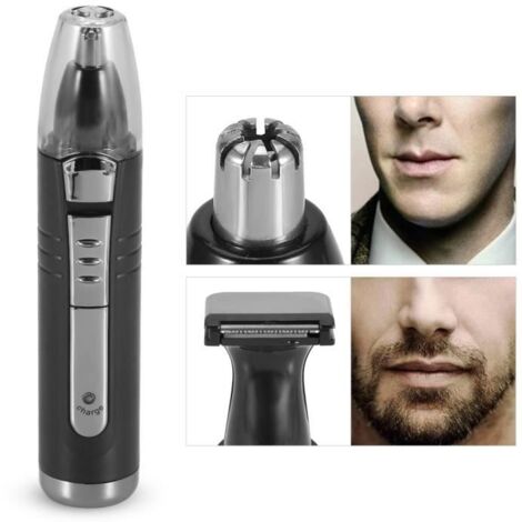 Tondeuse électrique - VGEBY - Rechargeable - Acier inoxydable - Sans fil - Pour nez et oreilles