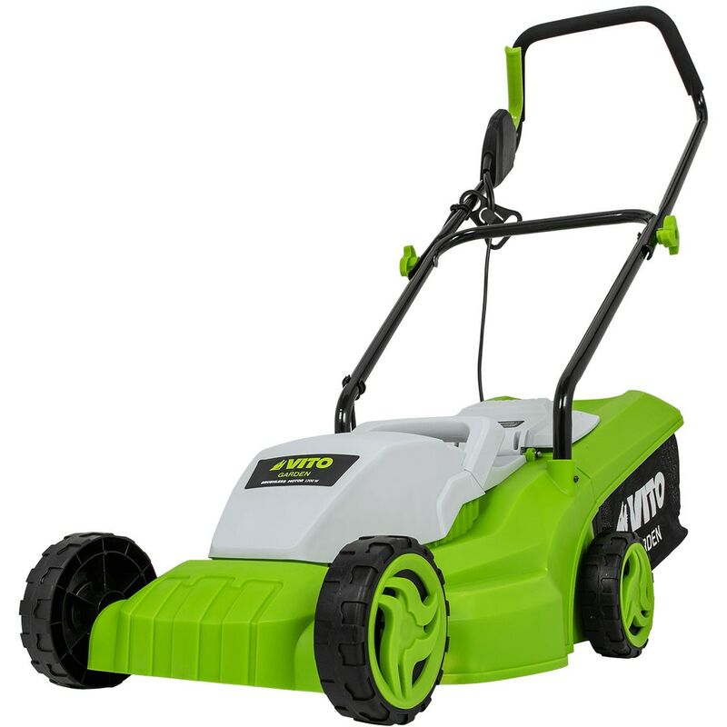 Tondeuse electrique 1200W Surface 300M2 Coupe 32 cm 3 Hauteur de coupe 20-65 mm Bac 30L Vito