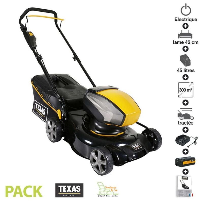 Tondeuse gazon autotractée sur batterie 40v lame 42cm Texas Razor 4220TR Li