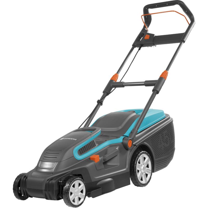 GARDENA Tondeuse électrique PowerMax™ 1600/37. Tondeuse filaire. 500m². 1600W. Largeur de coupe 37 cm. Bac 45L. Mulching (5037-20).