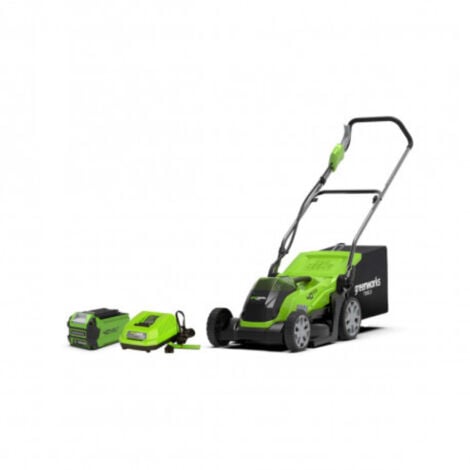 Tondeuse GREENWORKS 40V - Coupe de 35cm - 1 batterie 2,0Ah - 1 chargeur - G40LM35K2