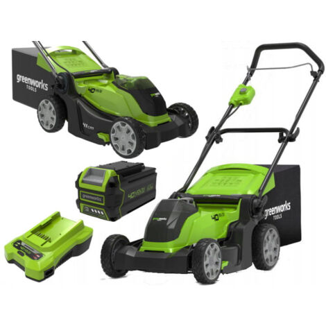 Tondeuse GREENWORKS 40V - Coupe de 41cm - 1 batterie 4.0 Ah - 1 chargeur - G40LM41K4