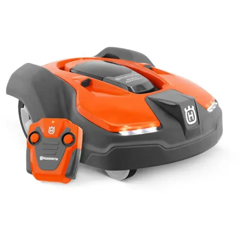 Husqvarna – Tondeuse-jouet radiocommandée – Phares LED – Portée 30m – Fréquence 2,4 GHz – Pour jeux réalistes à l'intérieur