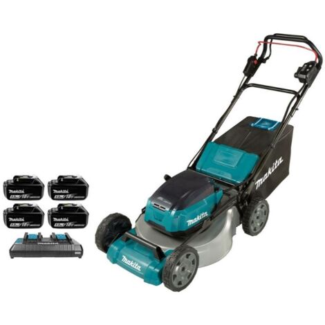 TONDEUSE MAKITA 53CM 36V (2X18V) 5AH DLM536PT4
AVEC 4 BATTERIES ET 1 CHARGEUR RAPIDE DOUBLE