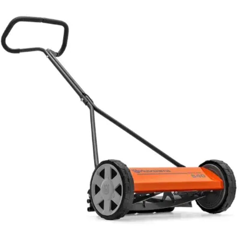 Husqvarna – Tondeuse manuelle 40 cm – Lame hélicoïdale et rotative – Hauteur de coupe réglable 13 38 mm – Système d'entraînement par poussoir