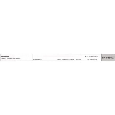 Tondeuse MOWOX câble d'accélération PM5160SA câble 1134 mm gaine 1140 mm